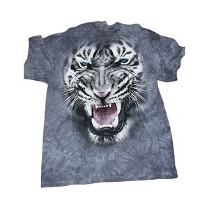 3D tees The Mountain Blue-Eyed Tiger men’s large short sleeve t-Shirt